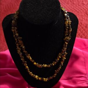 Tiger’s Eye Chipped Necklace